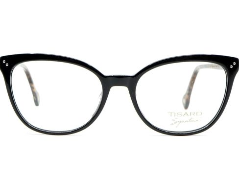 Dámské brýle Tisard TSR 103 černé s hnědě žíhanou postranicí.